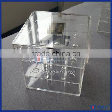 Wholesale Spining Beautiful Round corner acrylic flower box,acrylic case,acrylic holder for rose