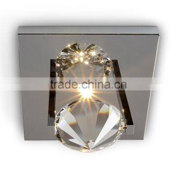 Luxury with Stainless steel+ Crystal Ceiling Light for Hotel