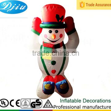 DJ-135 4ft-8ft red hat Show of hands inflatable outdoor christmas snowman decoration