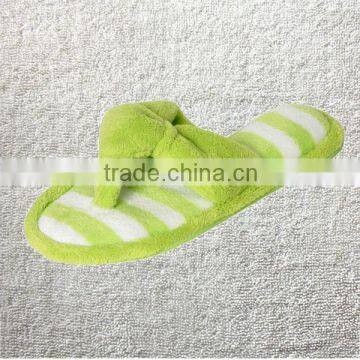 Preimum Quality Woman's New Terry Spa Thong Flipflop Slippers in Fun Chic Striped Colors Quality Choice photo-2