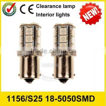 S25 1156 1157 12V P21W Bay15D BA15S Stop Light Tail Light Car Mini Led Bulb S25 5050