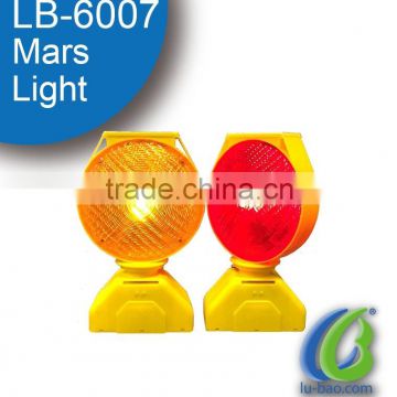 LB-6007 Solar LED Flashing Safety Road Warning traffic Light