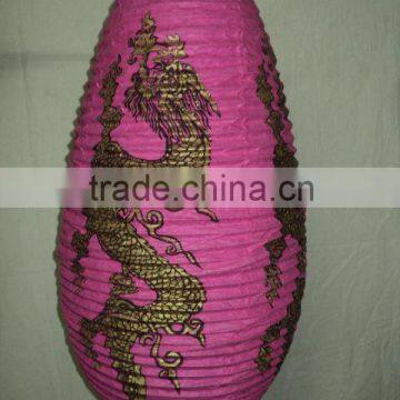 handmade paper lanterns golden printed