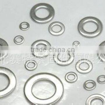 High quality stainless white zinc plated flat washer din125