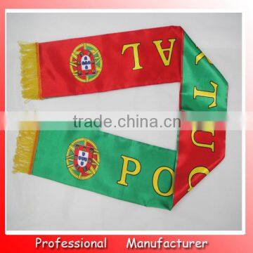 130*14cm Double Layeres Portugal Satin Scarf photo-2