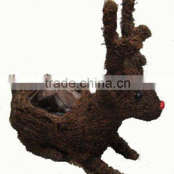 wicker animals for garden