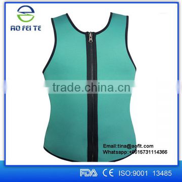 GYM Fitness Men Reversible neoprene Vest Virtual Fat Burner Sweat corset shaper vest for slimming