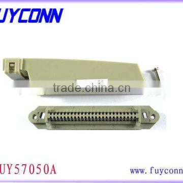 Centronic TYCO AMP male Plug type Solder 50 pin 25 pair header connector with side cable entry plastic cover