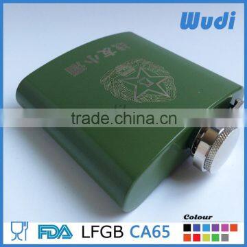 Rubber Paint Spray Hip Flask With Custom Logo HF450 photo-5