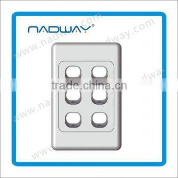 vertical 6 gang wall switch