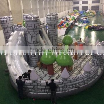 PVC tarpaulin inflatable fun city /inflatable amusement city for sale