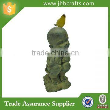 Resin Baby Buddha Statue Indoor Garden Decor