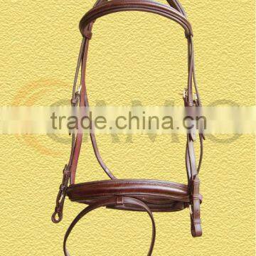 Leather Bridle with pull back nose band