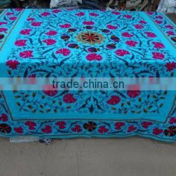 Uzbekistan Art Suzani Hand Made Cotton Bed Cover Home Decor Bedding Set