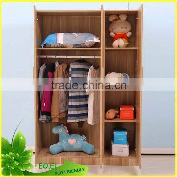 3 door melamine MDF bedroom wall wardrobe design cheap price