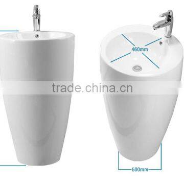 Dennis L-609 Fix With Back Round Pedestal Sink Basin photo-2