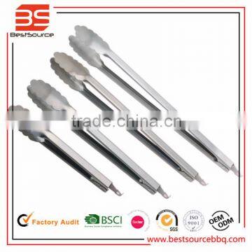 Stainless Steel 12 Inch Long Locking Serving Tongs Set of 4