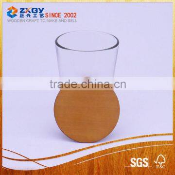 2015 hot sale wood lid for candle jar