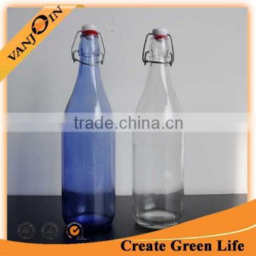 Food Safety 1L Swing Top Glass Bottle