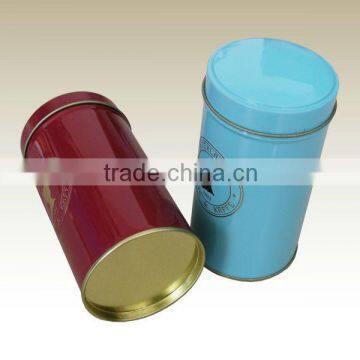 wholesale safe medical round shaped tin box for packing