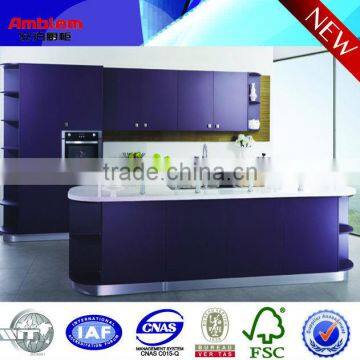 2013 new modern style Purple lacquer kitchen cabinet