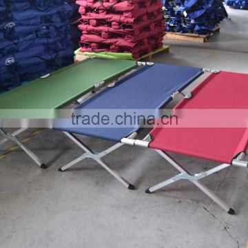 Foldable military camping cot