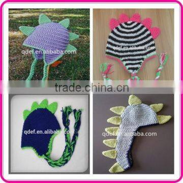 handmade crochet dinosaur hats for children