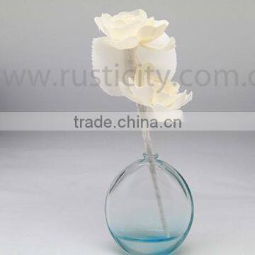 Glass oil holder diffuser shaped clear glass jar reed diffuser