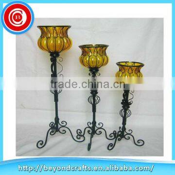 china supply different highly home metal candle holder sets