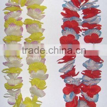 colorful Flower Leis hawaiian silk flower leis party accessories