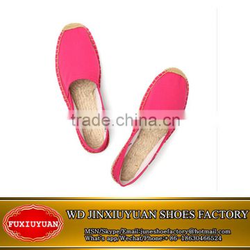 factory espadrilles Colourful canvas espadrille casual shoes