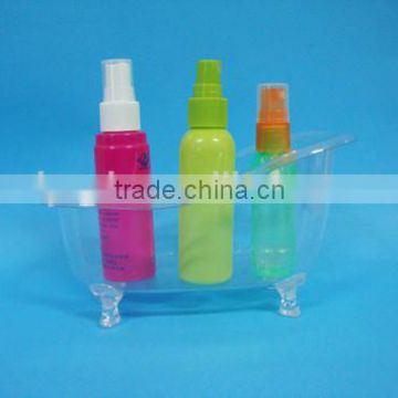 medium size bathtub , PS transparent bathtub container for small bottle