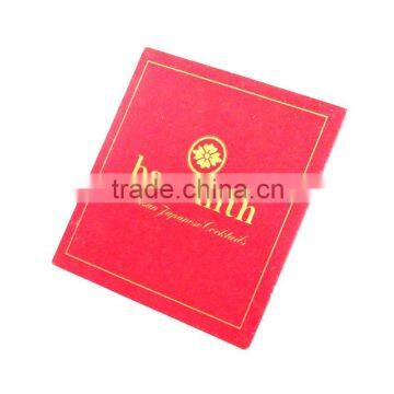 Coaster Set of 4pcs Paper Custom Car Logo Beer Coaster Holder With Logo photo-4