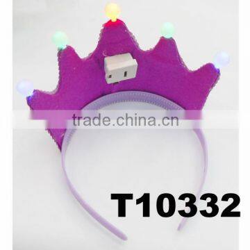 Electrical 5 Colored Bulbs Party Pageant Paper Prince Crowns Tiaras for Kids Wholesale photo-2