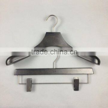 Black Wooden Hanger Suit Wooden Hanger Beech Wood Hotel Hanger photo-2