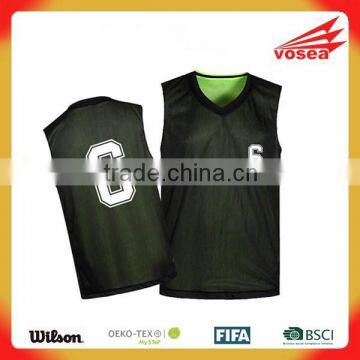 Cheap Custom high quality Mesh sleeveless Basketball jersey