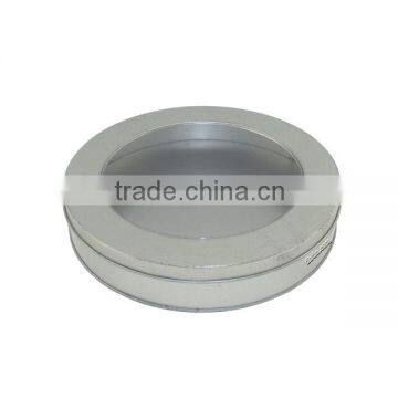 tin with wondow, gift packing box, cookies tin