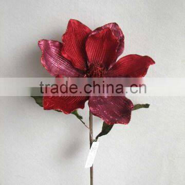 2015 new artificial flowers christmas 27.5" decoration red poppy pick