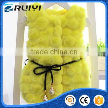 lovely baby kids overseas wholesale suppliers man-made fur vest