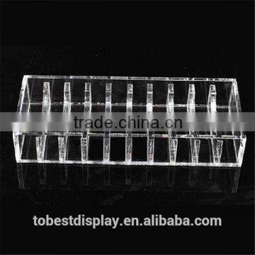 excellent craft 10 slots 5 sided storage divided clear acrylic jewelry boxes/bracelet holder/bangle holder