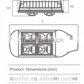 120W High Power Driver on Board (DOB) LED STREET LIGHT Solar Power Street Light AC MODULAR LED STREET LIGHT