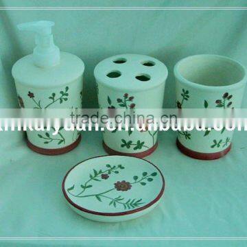 ceramic bathroom set/toothbruth holder/soap holder