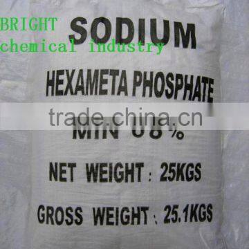 BRIGHT chemical production SHMP 68% products give you satisfactory price and quality