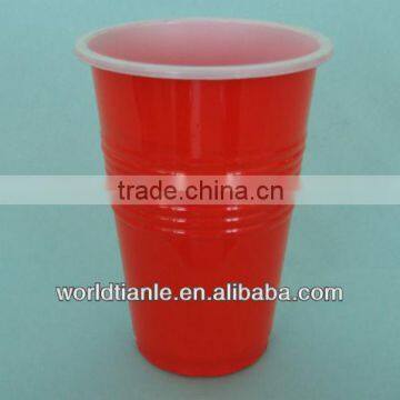 double wall plastic cup with straw and lid