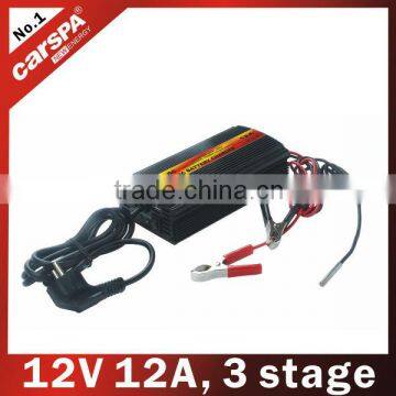 ENC series12V 12A Automatic 3 Stage Battery Charger for lead acid battery (ENC1212)