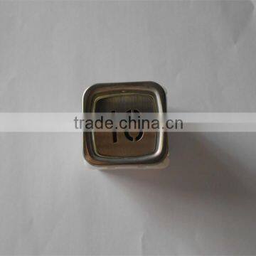 hot sale square mechanical push button for elevator parts