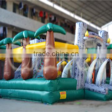 Top selling inflatable Jurassic Amusement Park for kids, inlftable Jurassic Park obstacle course for sale