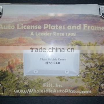 Clear Acrylic Bubble Shield Protective License Plate Covers