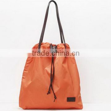 Fashion most popular black non woven drawstring bag