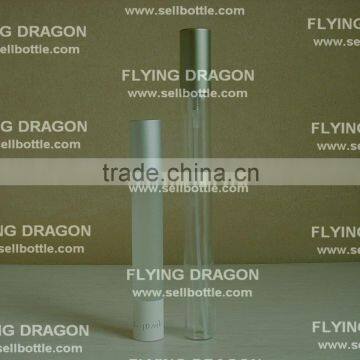 10ml 15ml transparent perfume glass bottle with aluminium sprayer and aluminium cap